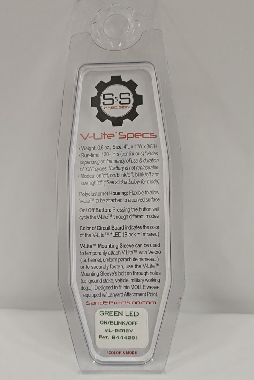 S&S Precision V-Lite Illumination & Marking GREEN LED VL-GO12V