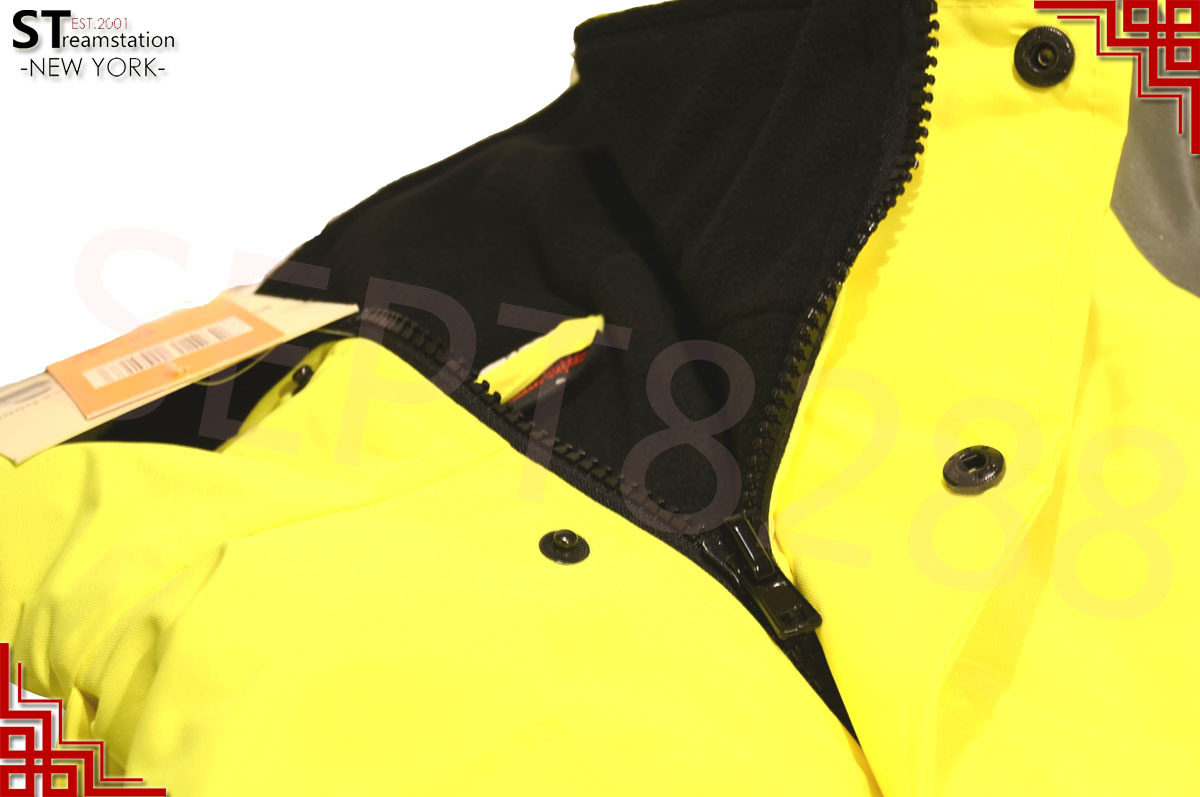 Hi-Vis Insulated Safety Bomber Reflective Jacket Coat Road Work Fleece Lining