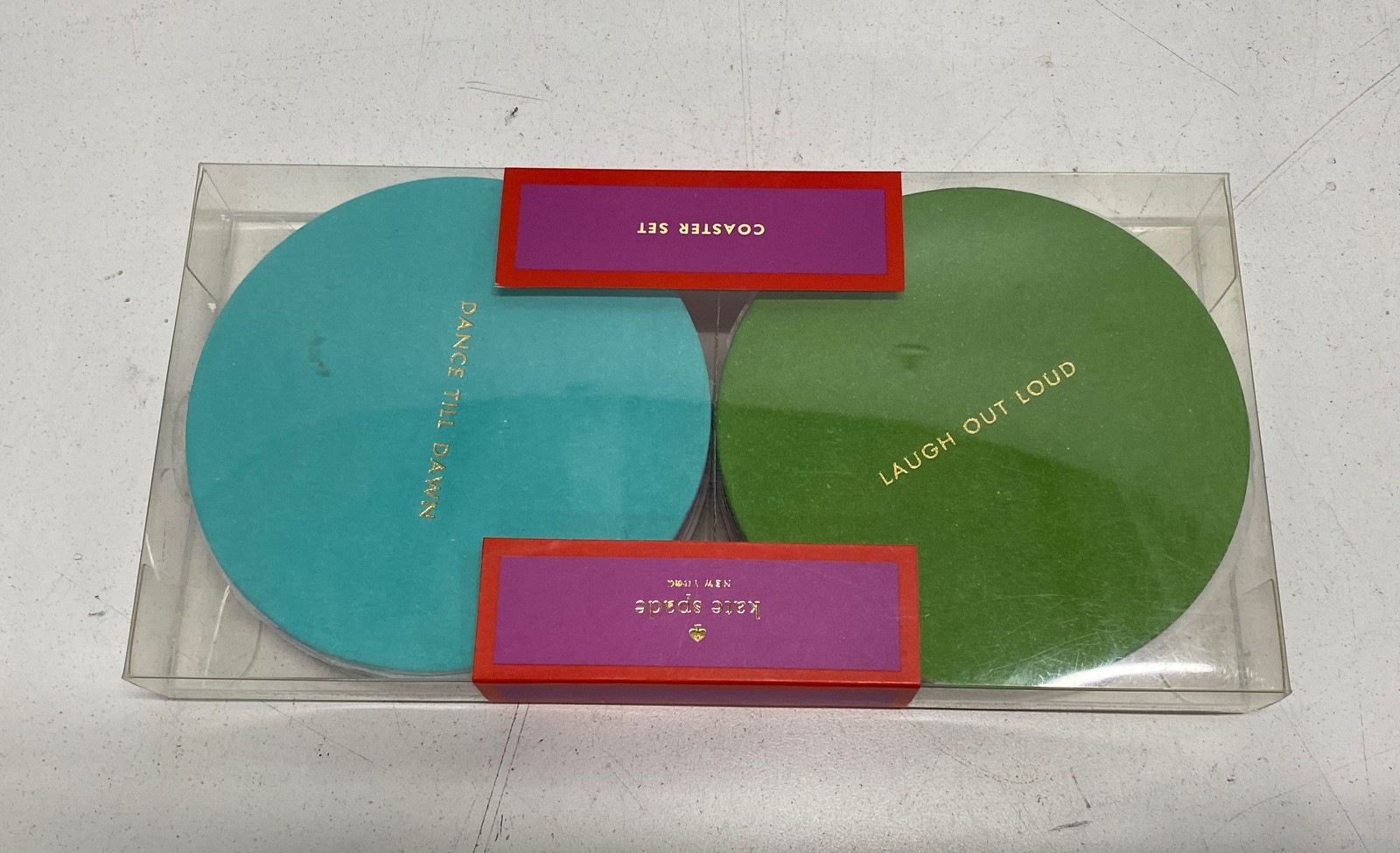 Kate Spade Coaster & Cocktail Napkin Set 3 pcs