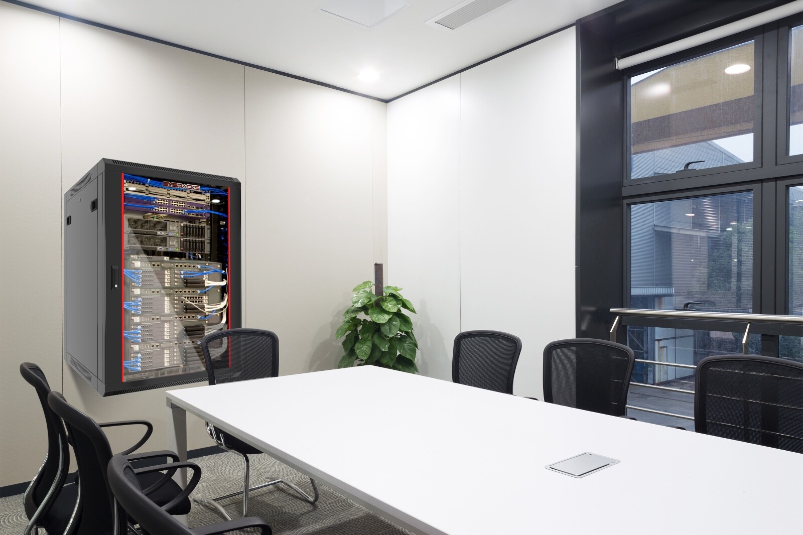 Sysracks - 12U Network Rack Wall Mount - Locking Server Cabinet – 18-Inch Depth-