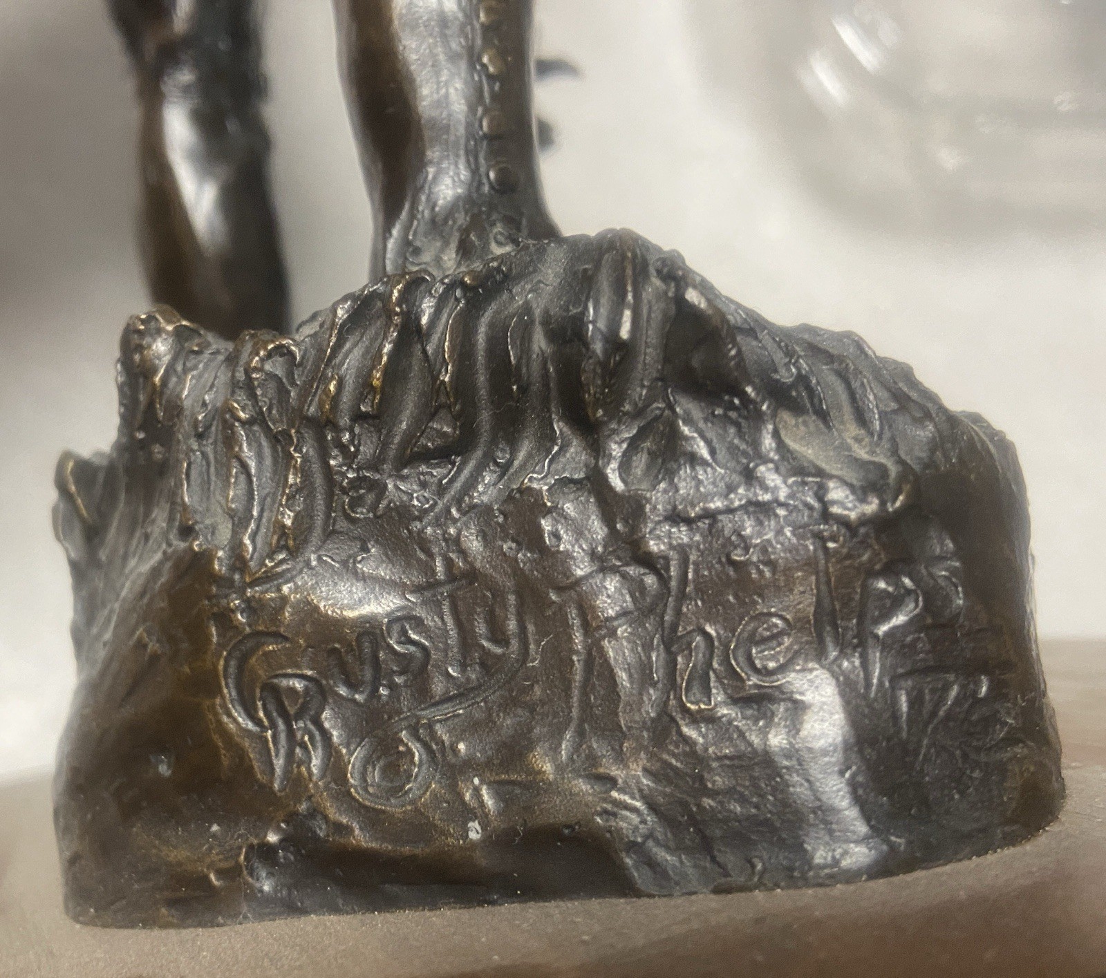 Bronze Minute man Statue Rusty Phelps Signed 21/61