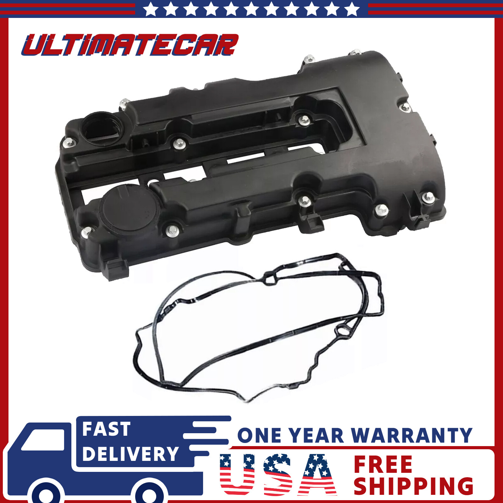 Camshaft Valve Cover w/ Gasket & Bolts For Buick Encore Chevy Cruze Sonic Trax