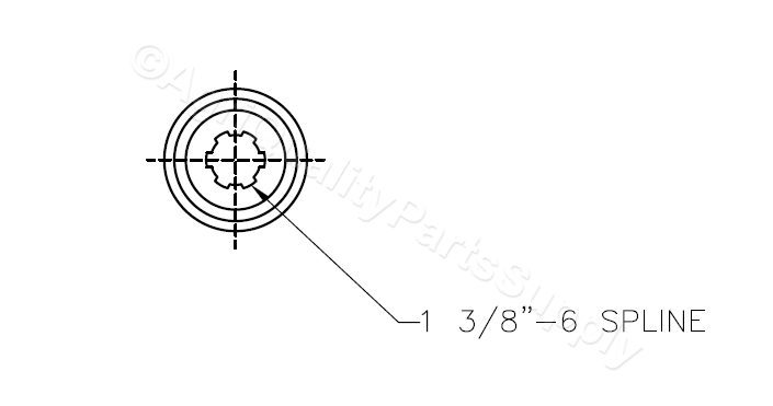 PTO Shaft W/ 2 disks Clutch Replaces 147122 King Kutter Tiller TG-48 TG-60 TG-72
