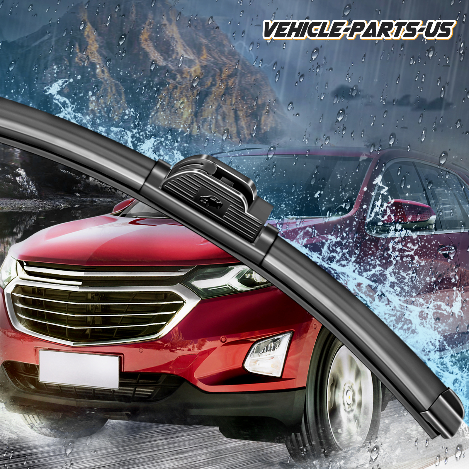 All Season Front Windshield Wiper Blades 22"+22"For Chevy Silverado 1999-2023