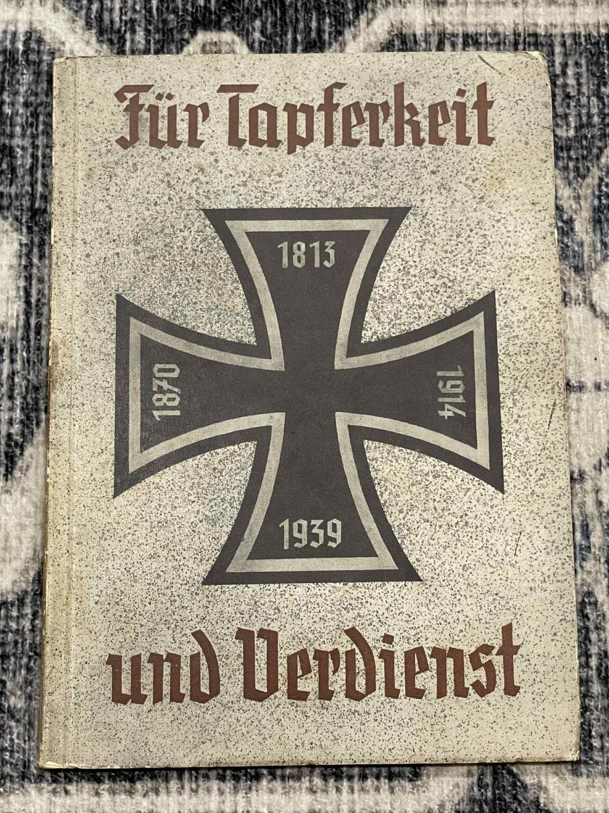 1955 Post WW2 WWII German Book Fur Tapferkeit und Verdienst Medals Awards Guide