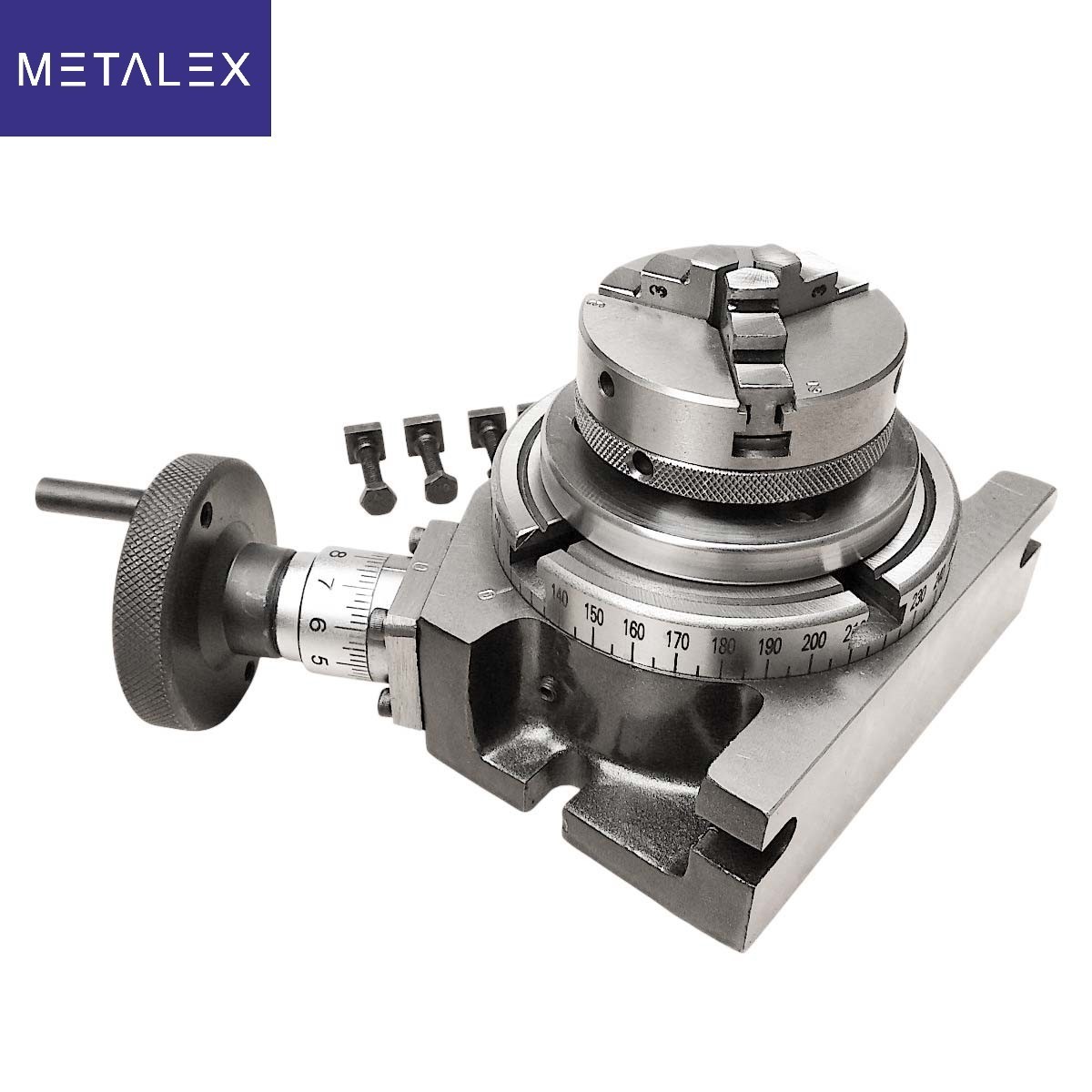 Rotary Table 4" HV4 Model Horizontal And Vertical 100mm & 65mm 3 Jaw Lathe Chuck