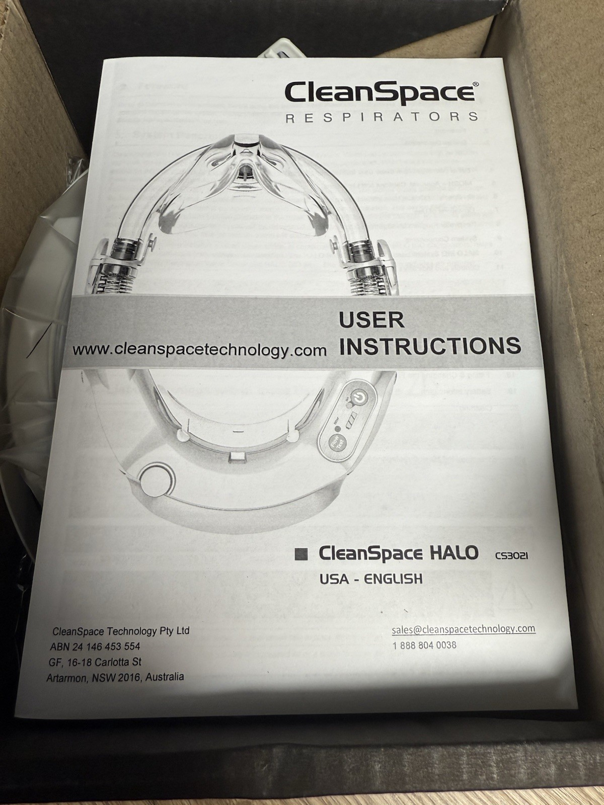 CleanSpace Respirators CS3020 HALO PAPR Power System – NIOSH