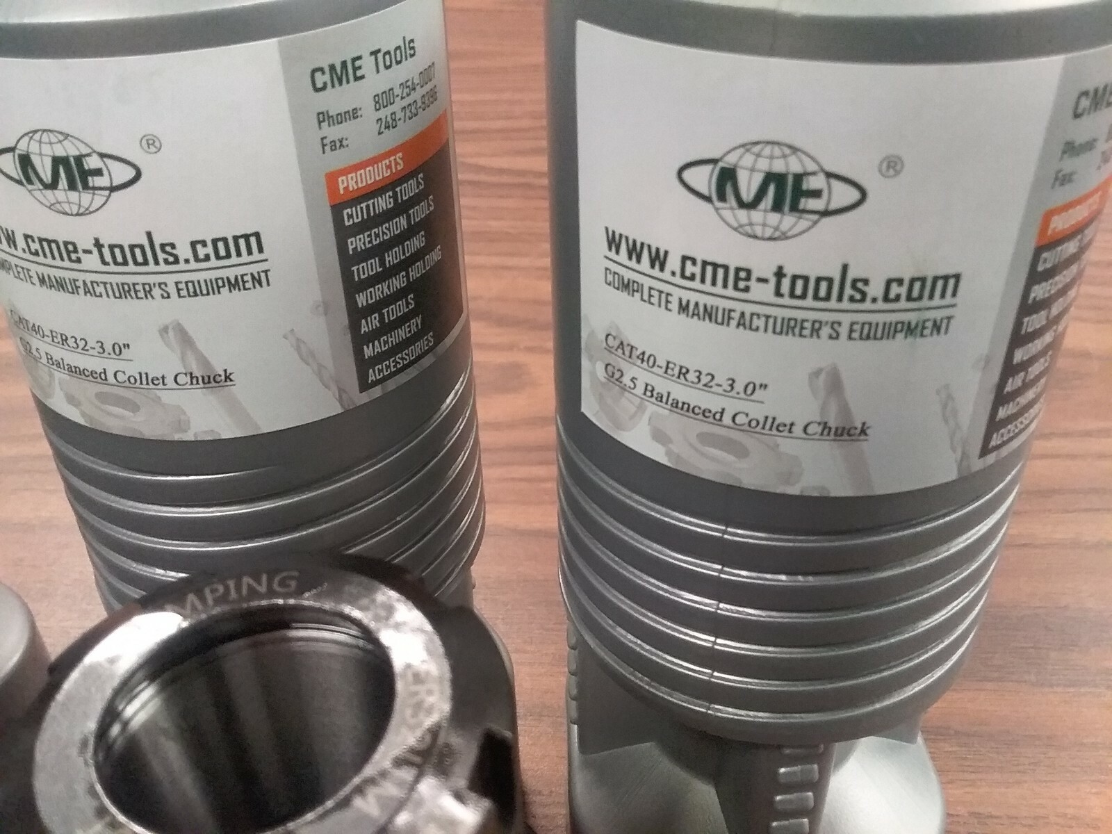 8pcs CAT40-ER32 COLLET CHUCK-8 CHUCKS balanced G2.5/25000RPM B25-CAT40-ER32