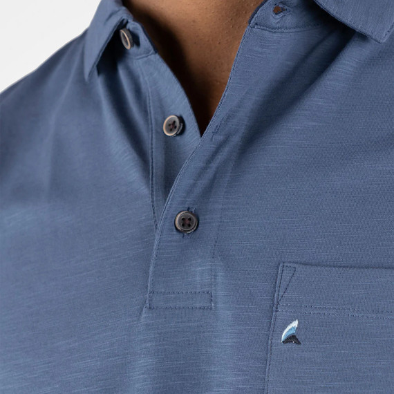 Tailor Vintage Airotec Performance Stretch Slub Jersery Long Sleeve Polo