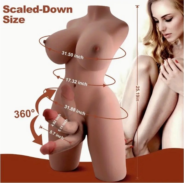 Sex Toy Realistic Shemale Sex Torso Doll TPE Big Penis Trans doll for Gay