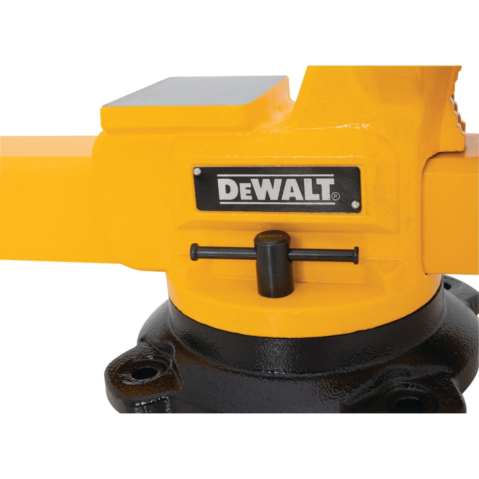 DEWALT 8-Inch 4400lb Capacity Bench Vise with Anvil in Yellow & Black DXMF08BV