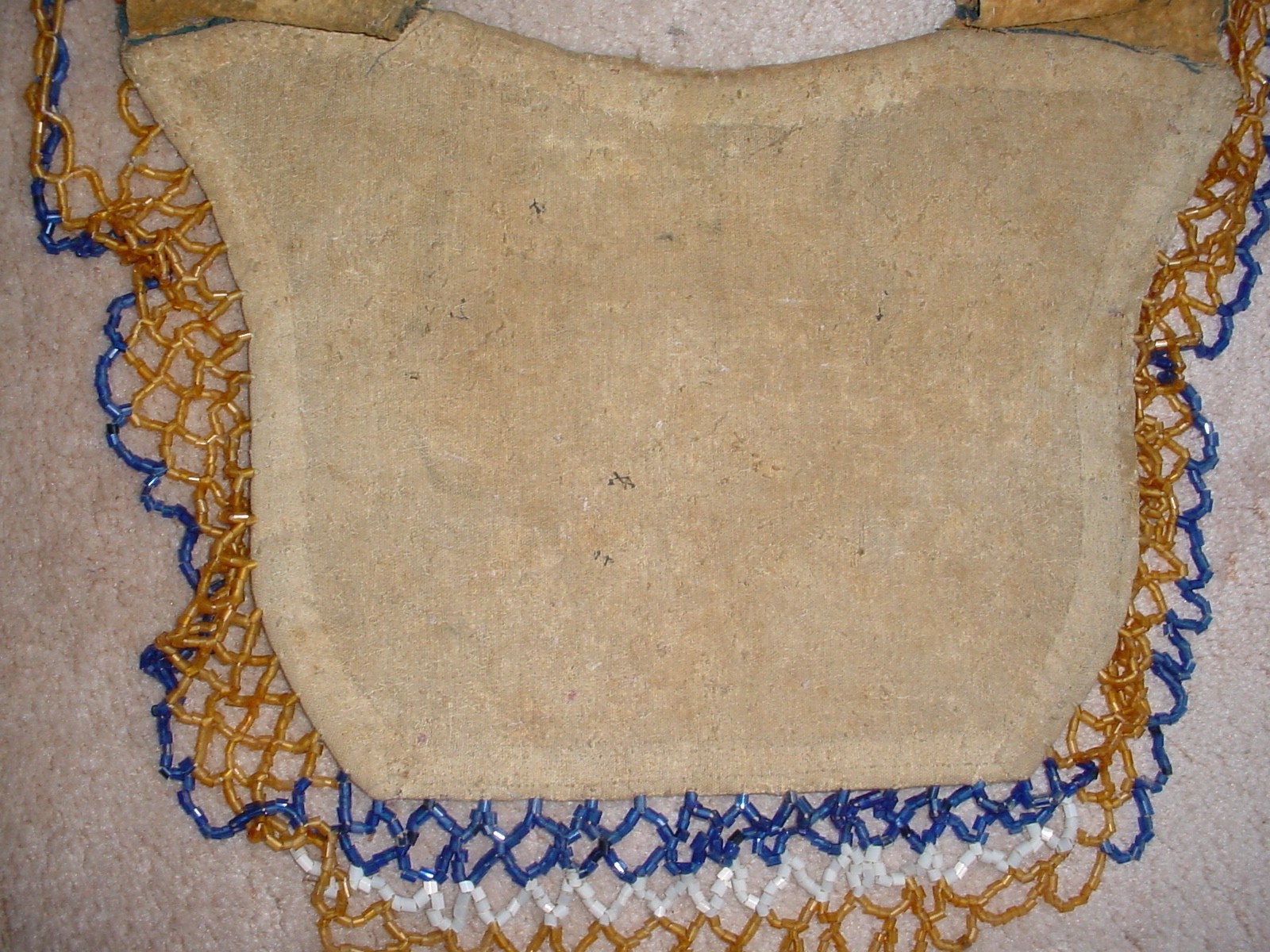 OLD CA 1900 YAKAMA PLATEAU INDIAN FULLY BEADED CAPE YOKE JINGLE DANCE