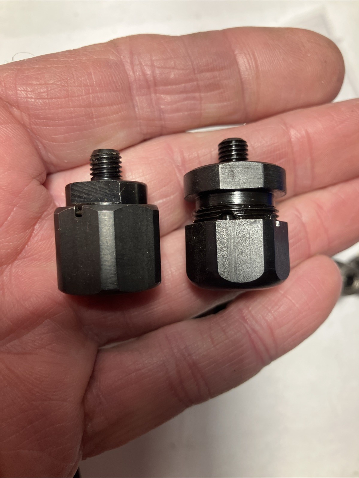 Vintage Aircraft Aviation Tool Threaded Angle Drill Bit Reamer Collets Holder