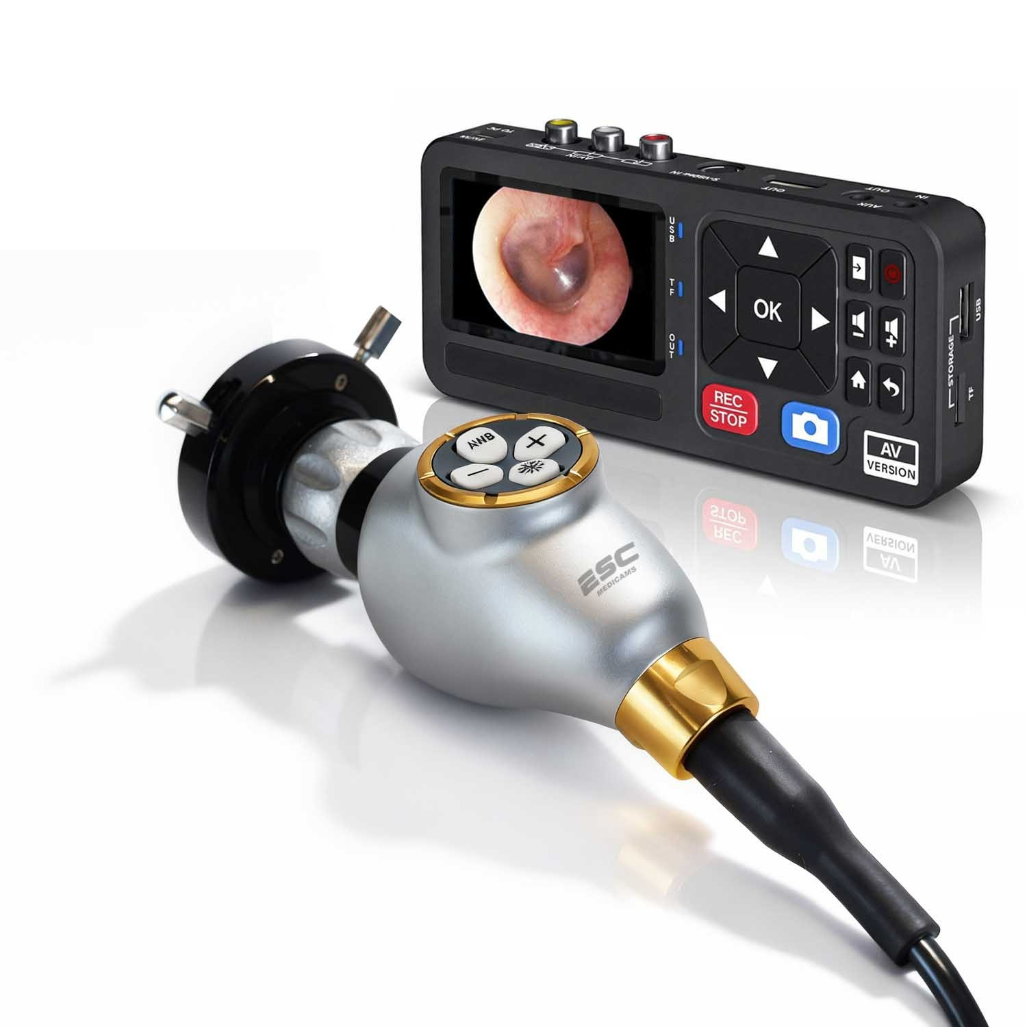 Portable HD Endoscopy Camera with HDMI Medical Recorder for ENT Rigid Endoscope