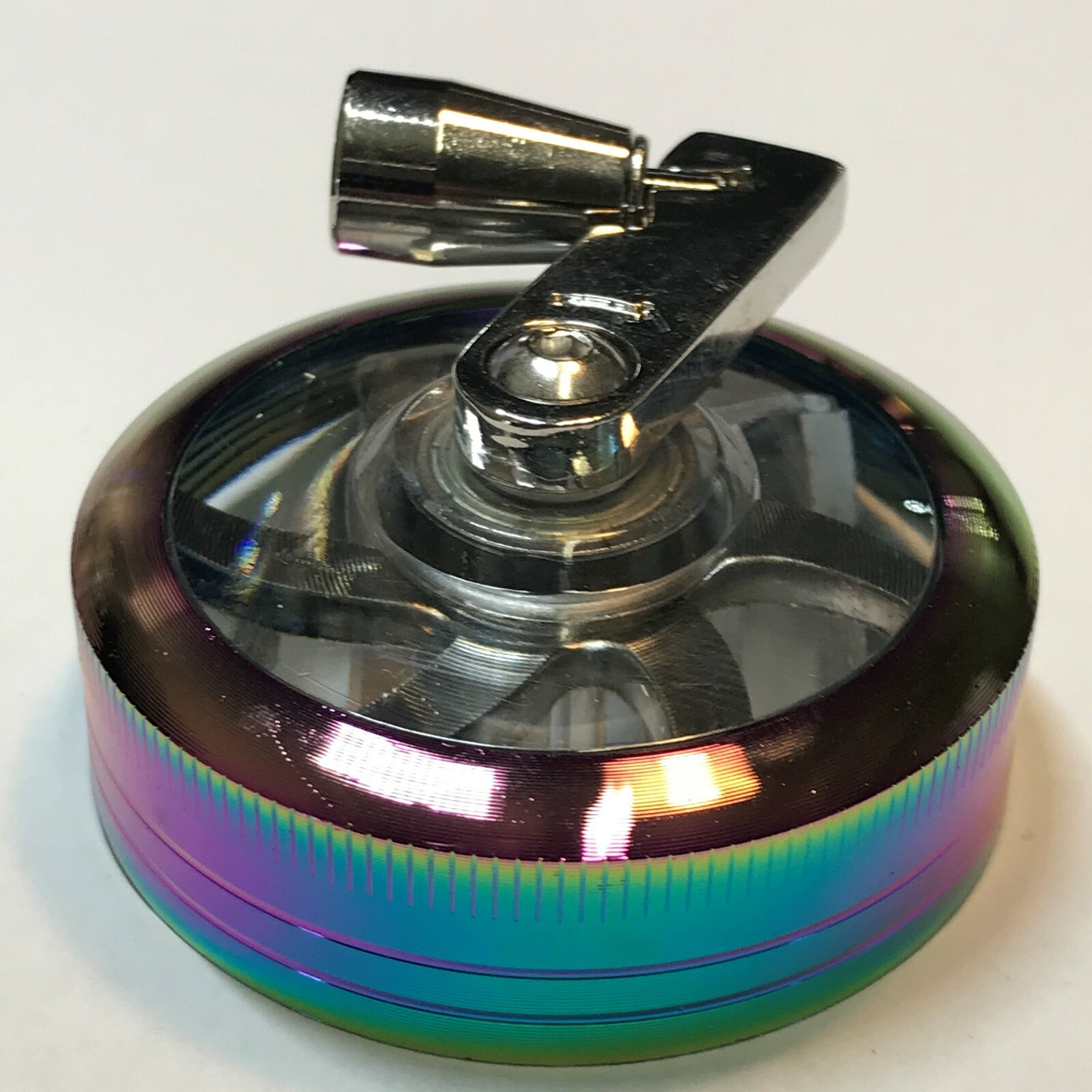 2 Inch 4 Piece Metal Herbal Herb Spice Tobacco Grinder Crusher With Handle Crank