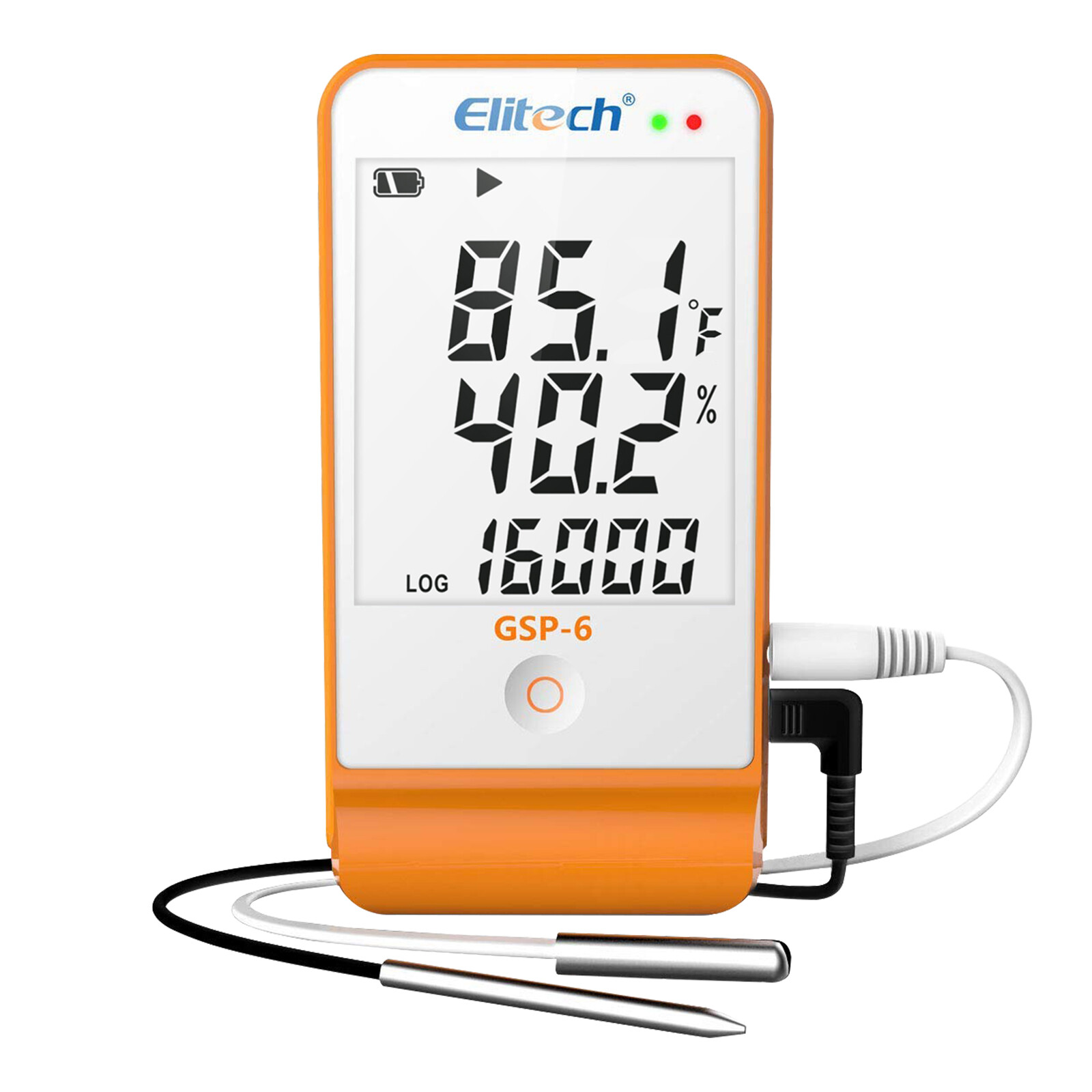 Elitech GSP-6 Temperature Data Logger Humidity Recorder External Sensor USB Port