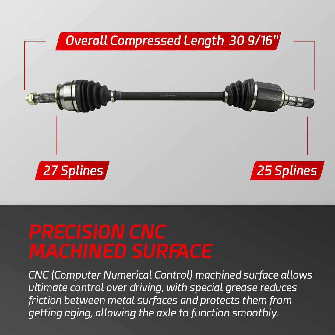 2PC Front Left + Right CV Axle Shaft for 2005 2006 2007 2008 2009 Subaru Outback