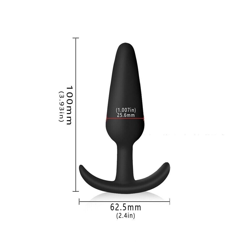 3PCS Silicone Anal Training Starter Kits Beginner Anal Trainer Butt Plug Set US