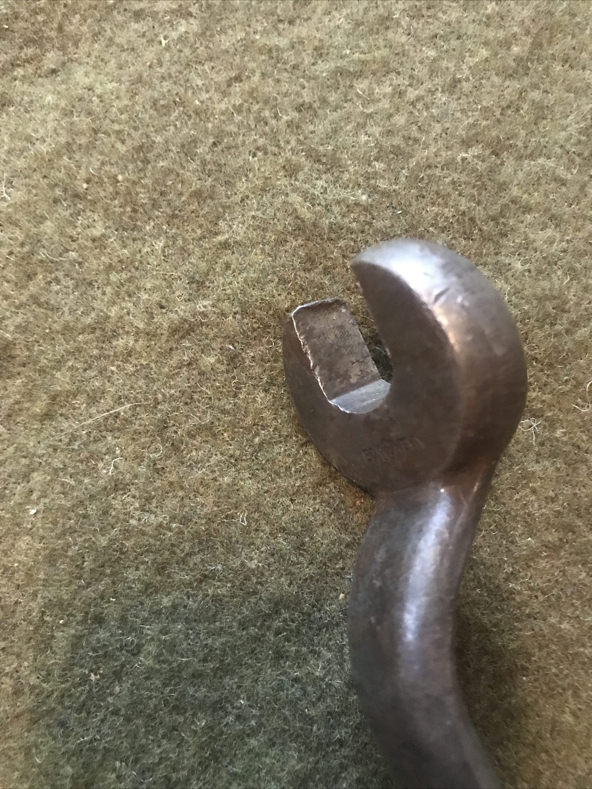 Antique Bonnet Tools Small Spud Wrench Rare 3/8 Vintage Wrench Shield Logo 🇺🇸