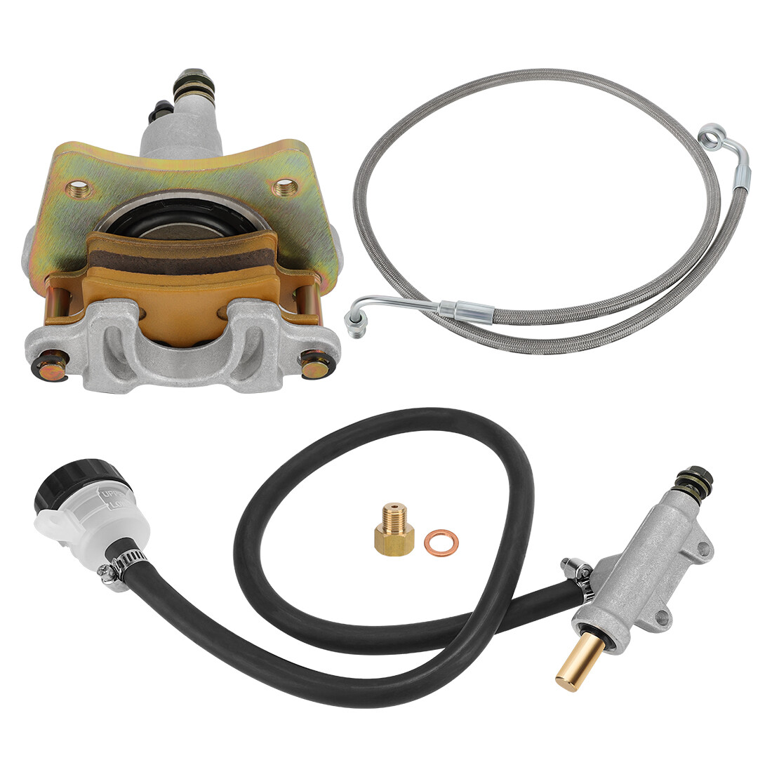Rear Brake Caliper &Master Cylinder &Hose Line for Polaris Sportsman 600 700 800