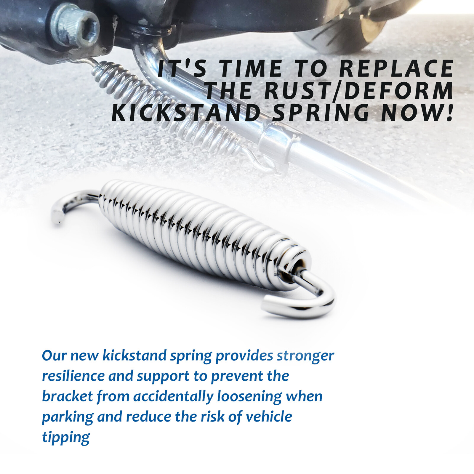 Harley Kickstand Spring Jiffy Stand Spring for Touring Street Glide Softail