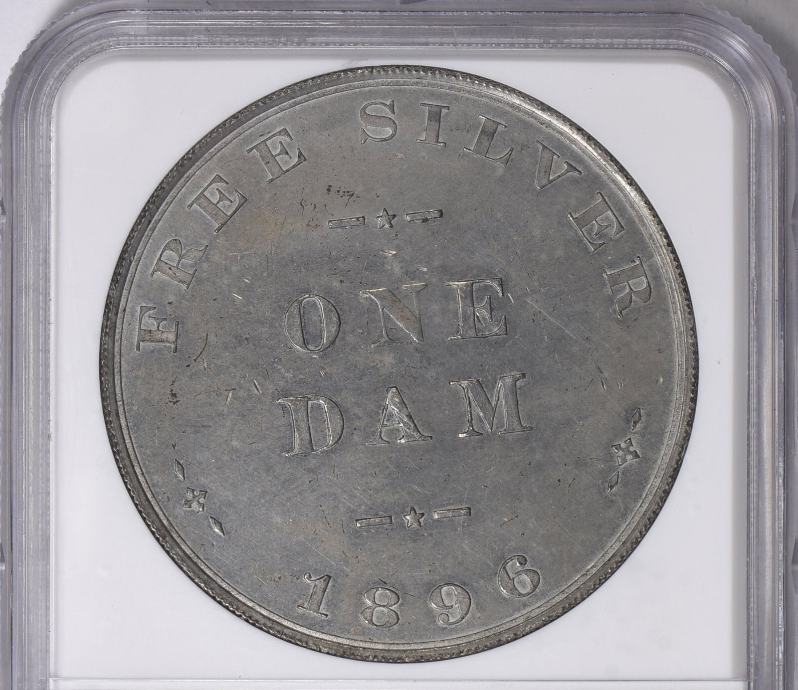 1896 United Snakes of America Bryan Dollar POP Sch-353 NGC MS-62