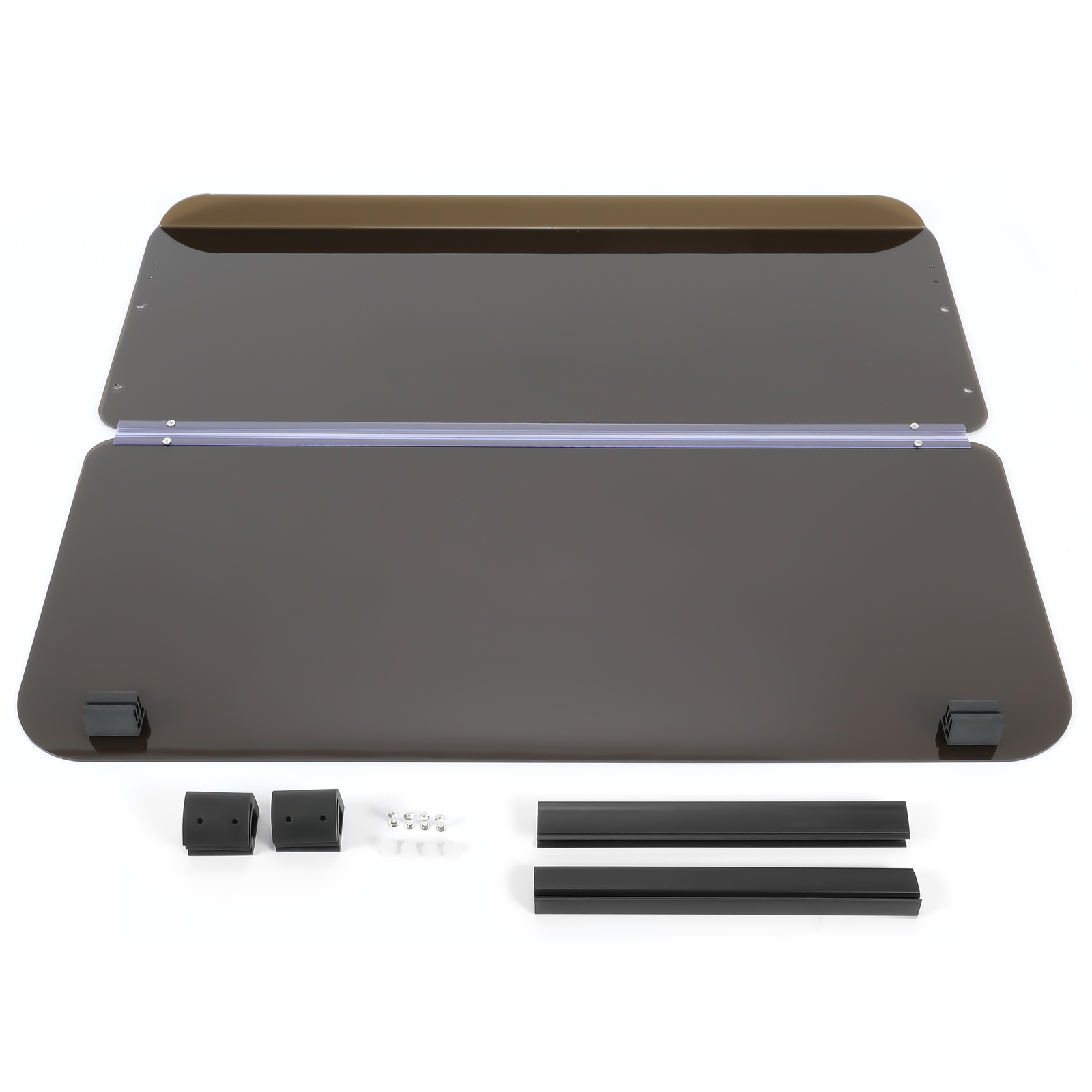 For 1985-1995 Yamaha G2 G9 Tinted Hinged Fold Down Golf Cart Windshield Folding