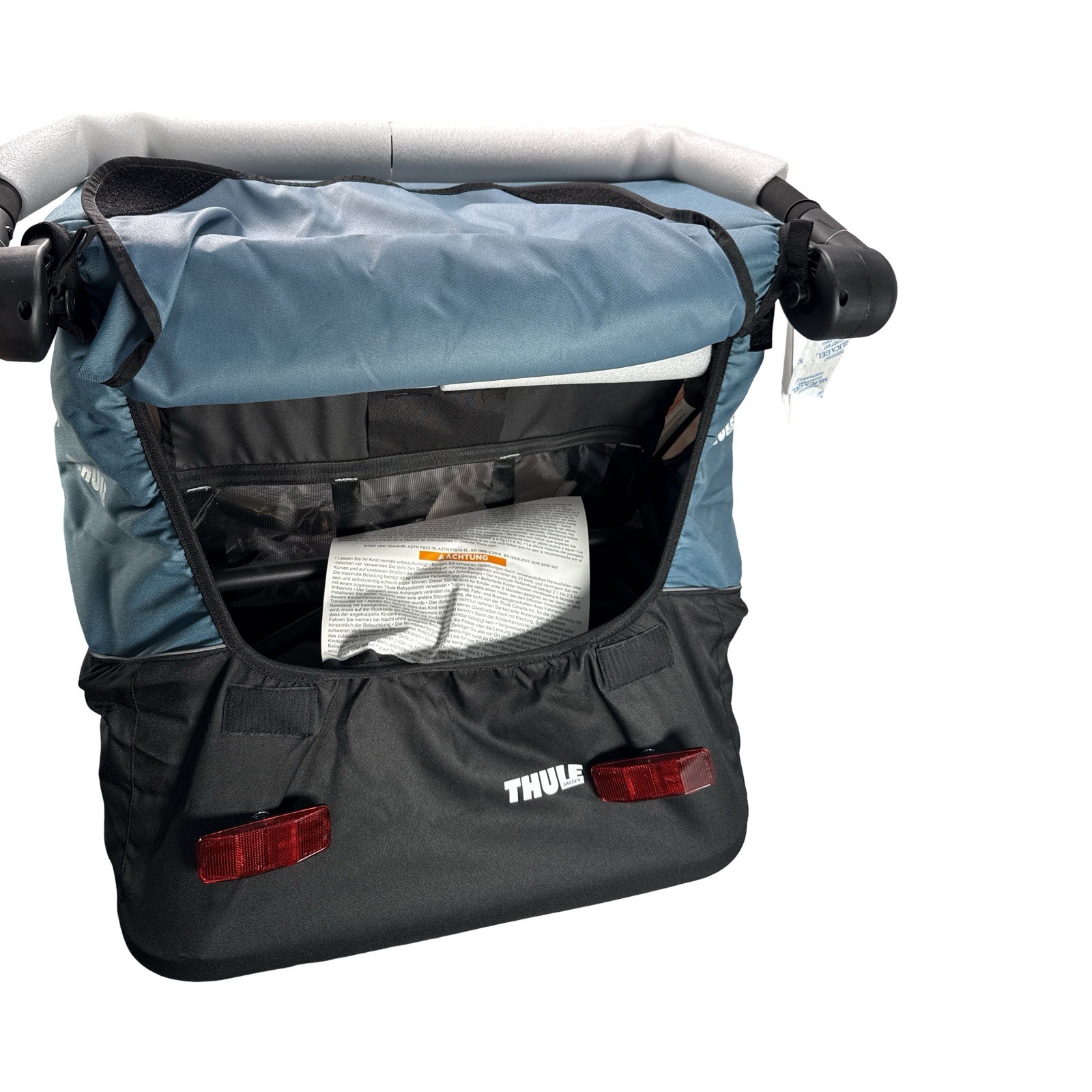 Thule Courier Convertible Bike Trailer & Stroller, Agean Blue-Black