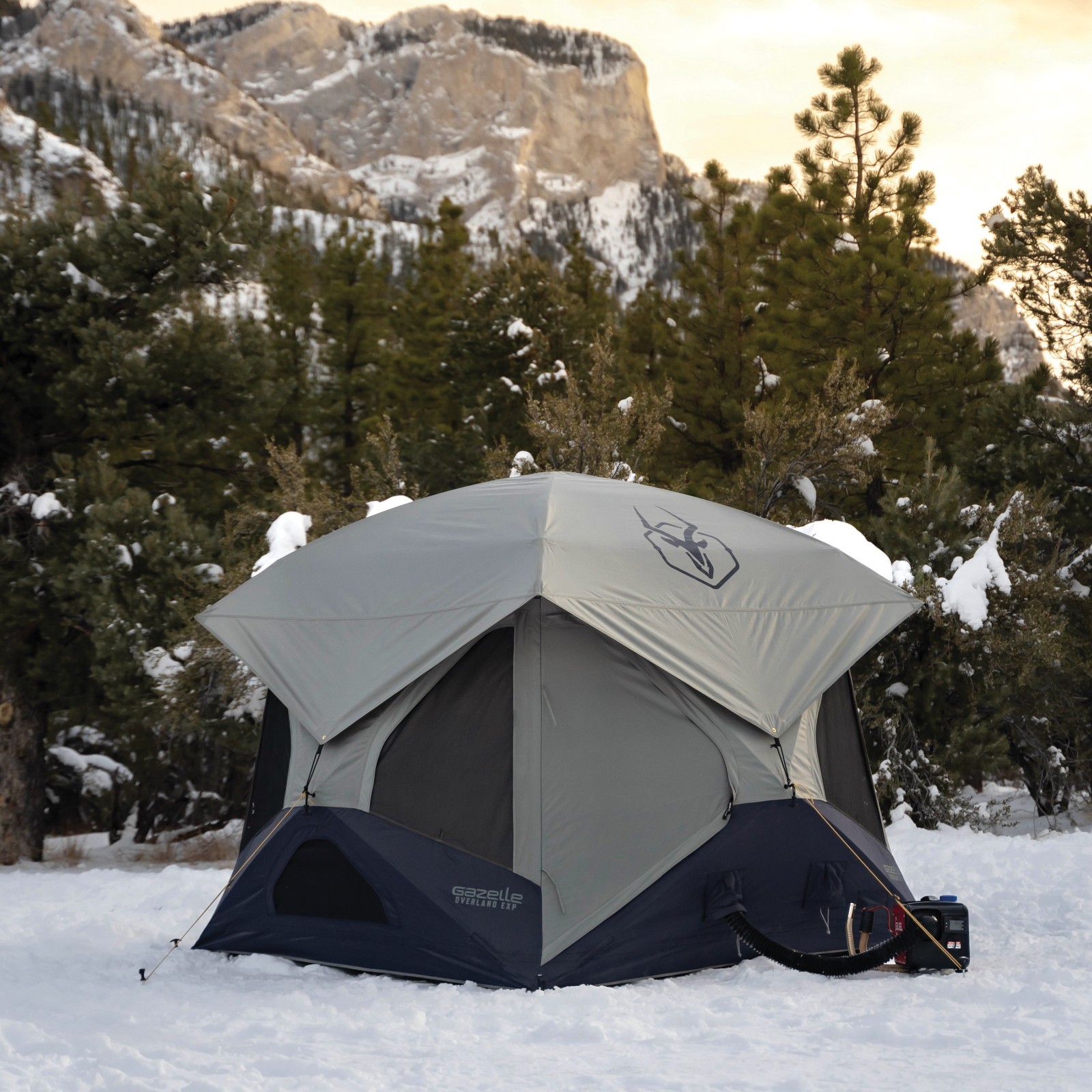 Gazelle Tents™ T4 Overland EXP Hub Tent, 4-Person, Agave Green