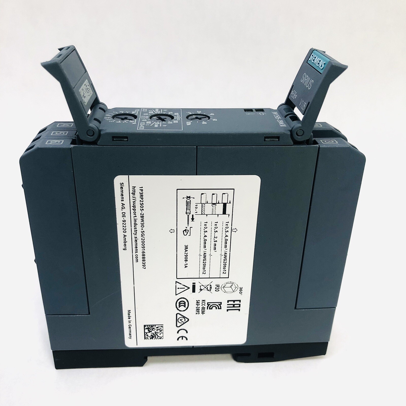 SIEMENS SIRIUS TIME RELAY 3RP2505-2BW30 , 12-240V AC/DC50/60HZ