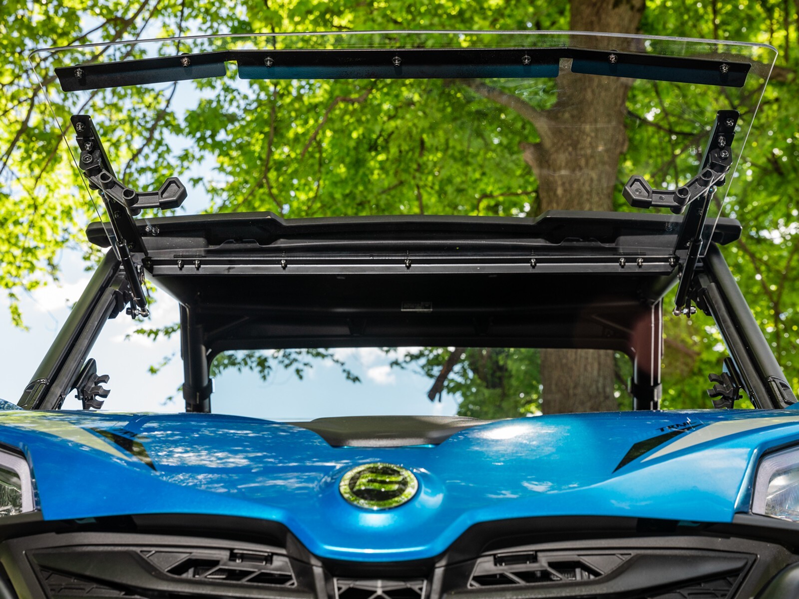 SuperATV Scratch Resistant Flip Windshield for CFMOTO ZForce 950 Sport (2023+)