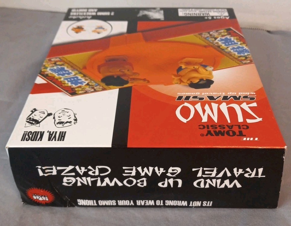 Tomy Classics Sumo Smash Wind Up Travel Game 2009 Bazoo Global New W Box Damage