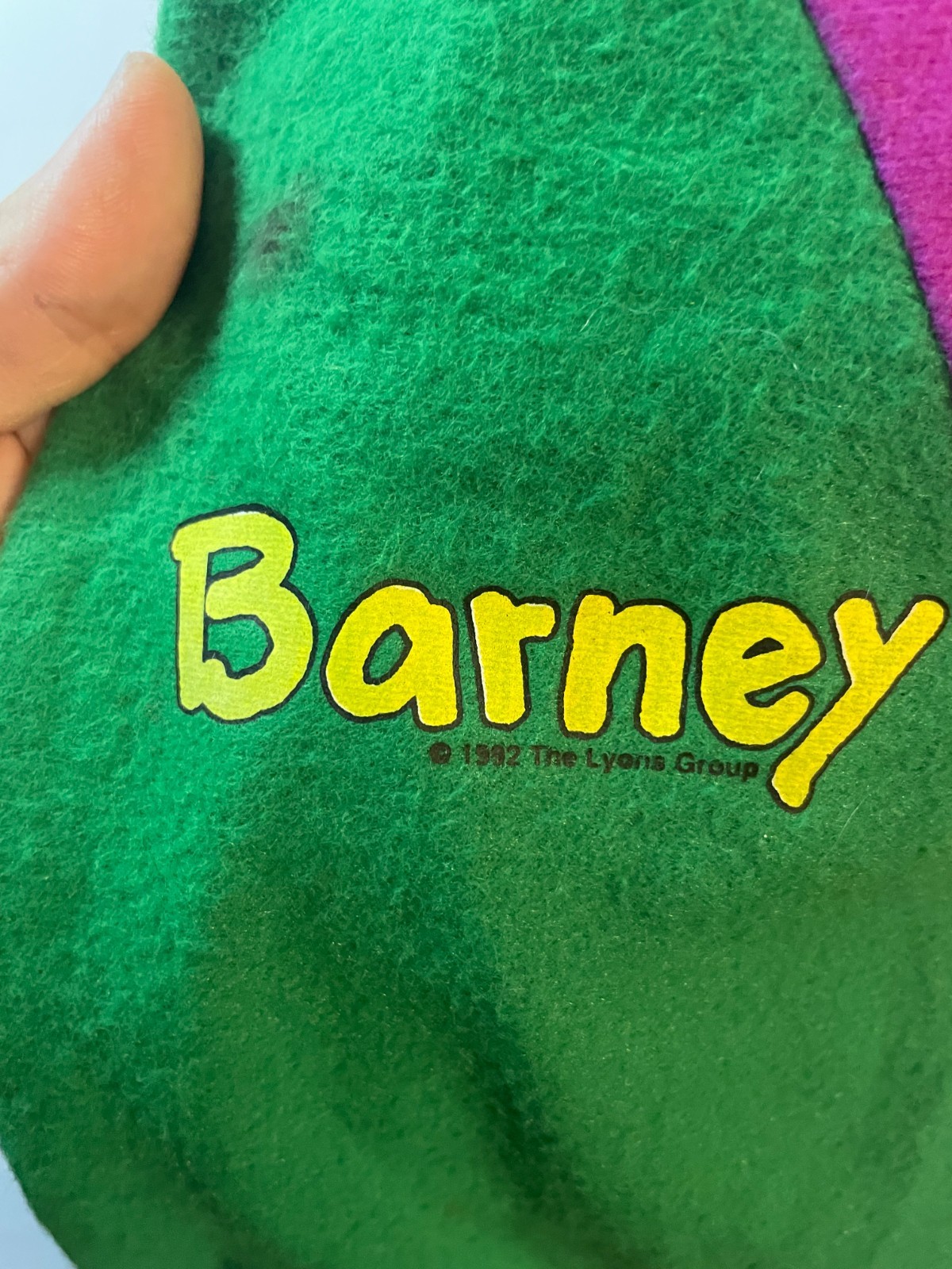 Vintage Barney Costume Boy Girl 1 To 2 Years Toddler Dinosaur Purple