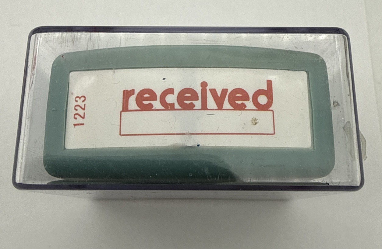 Lot of 3 self inking office stamp set Paid, Received & Copy Bundle with Bonus