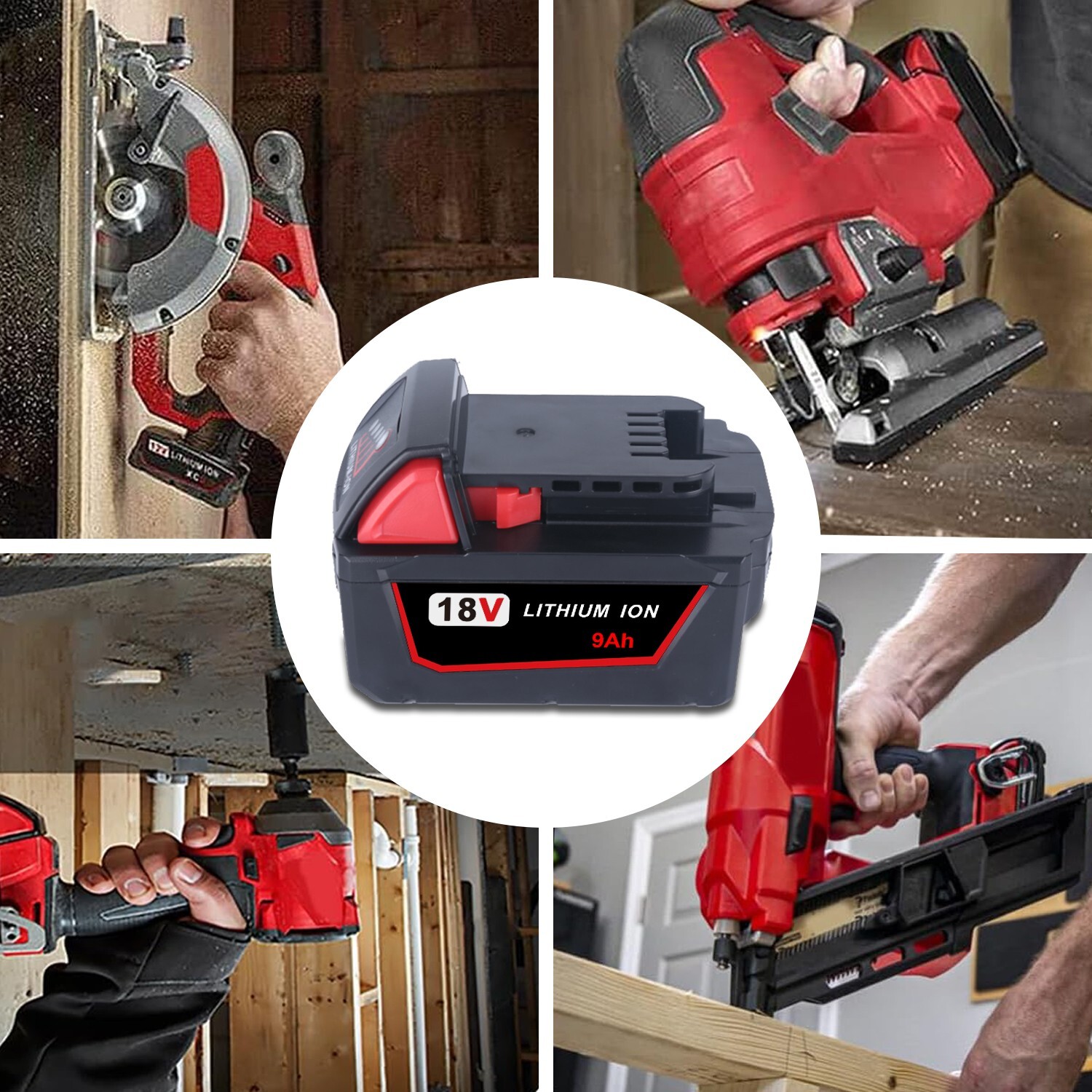 For Milwaukee M18 Lithium 9.0 AH 18V Extended Capacity Battery 48-11-1890