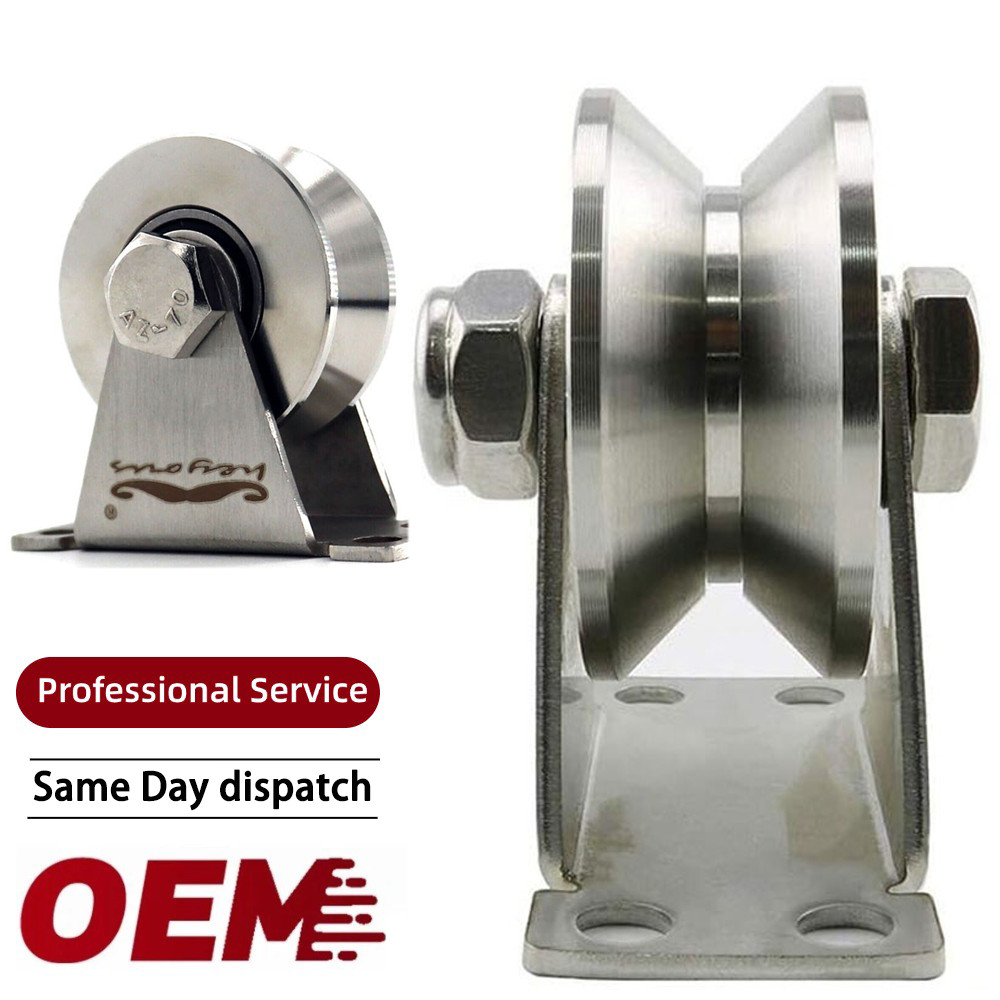 Wall Mount Pulley Wheel Steel Pulleys For Rope V Belt Pulley Block Cable Pulley