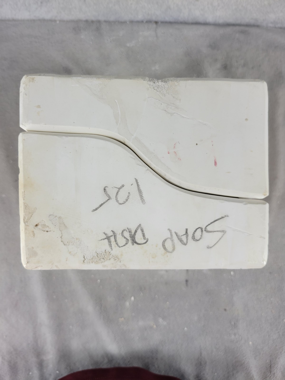 Vintage Ceramic Slip Casting Mold Of Soap Dish