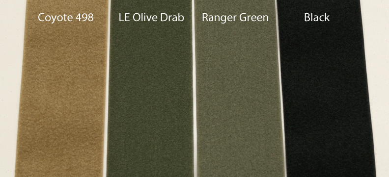4 Inch MilSpec VELCRO® Brand Hook and Loop Coyote Ranger OD Green Black Wolf