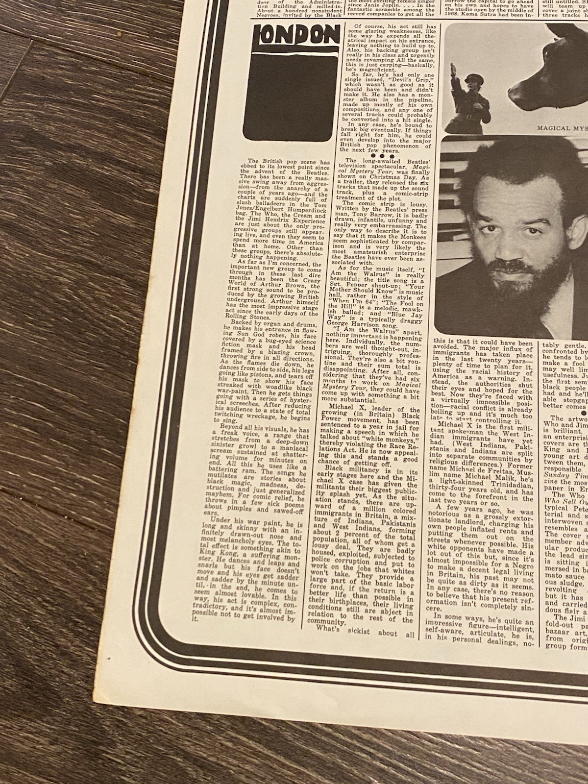 VINTAGE ELECTRIC LAST MINUTE POSTER PSYCHEDELIC JANIS JOPLIN EYE MAGAZINE PARKER