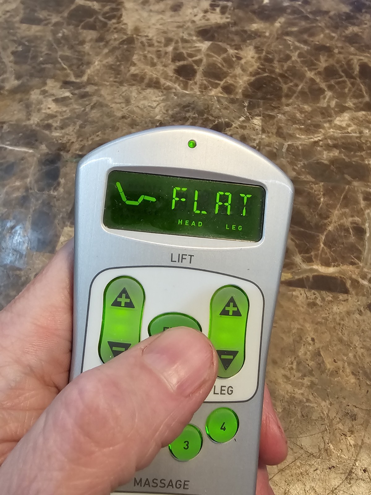 TempurPedic Tempur-Ergo 10003-RFREMS-L008 Remote Control OEM ** TESTED WORKING