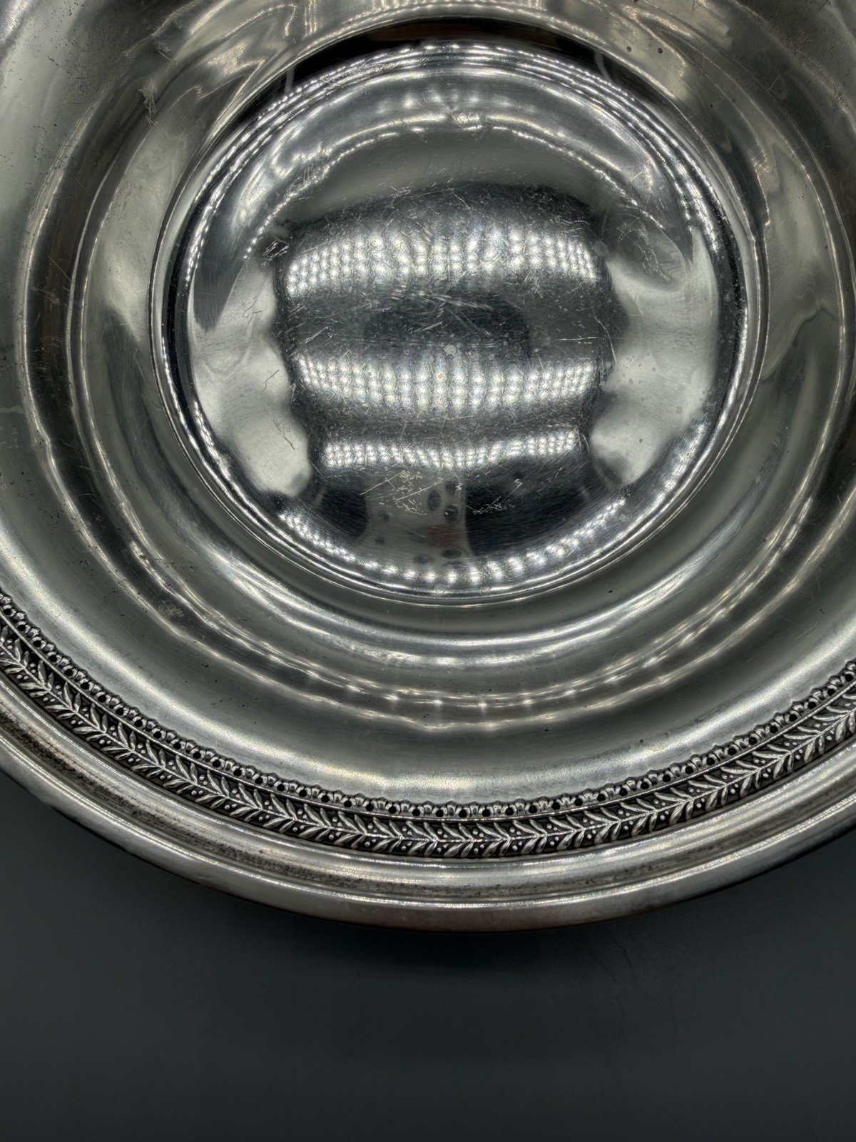 American Sterling Silver Large Shallow Bowl, 203 grams