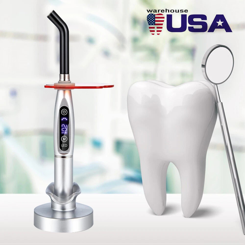 Dental LED Cure Curing Light Lamp 2000mw 5W Tool Resin Cure Wireless Cordless st