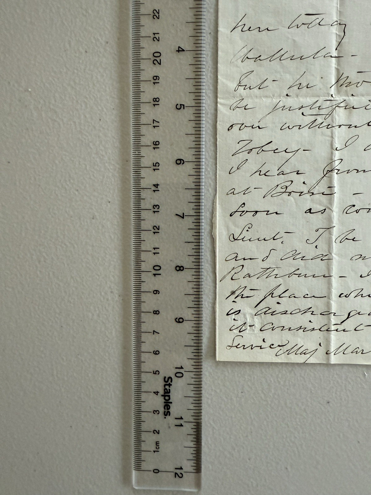 1866 Military Letter Walla Walla Wallula Washington Territory Letter