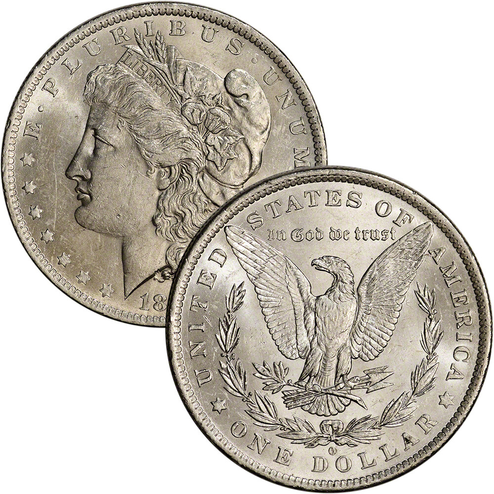 US Morgan Silver Dollar - Roll of 20 coins - AU - Pre 1921 Random Date