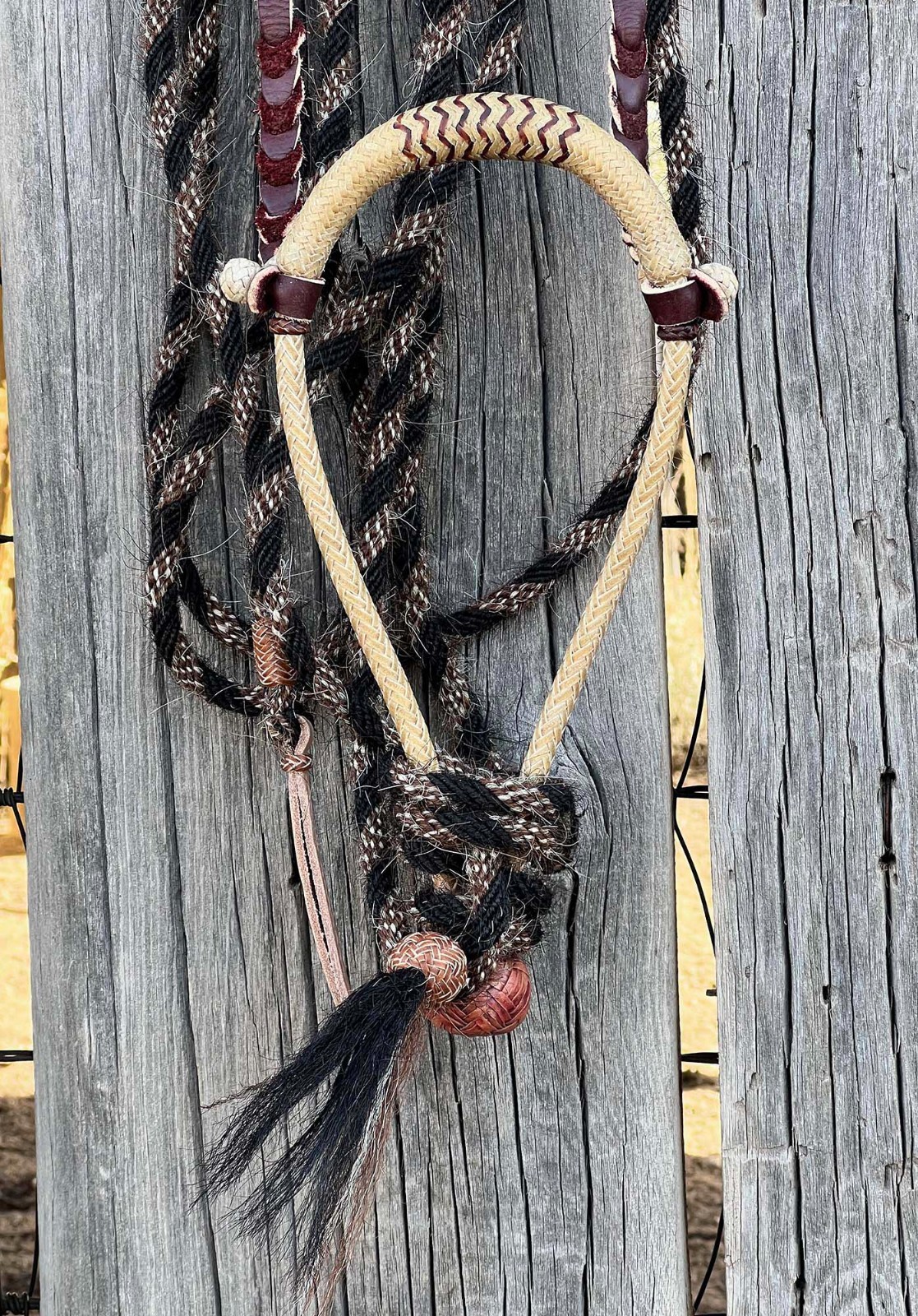 Very FANCY Jimmy Flores Handmade 12 X 24 Plait RAWHIDE BOSALITO Cowboy Vaquero