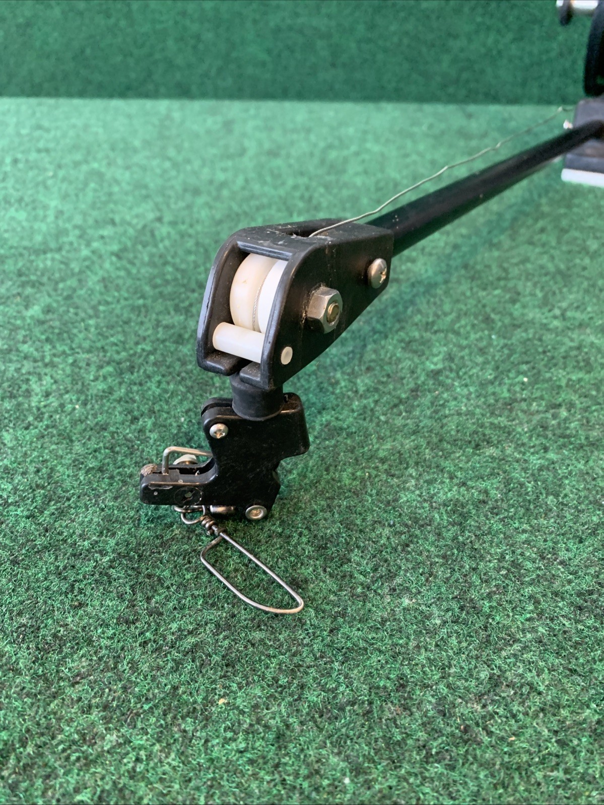 Walker DownRigger Manual Crank 20” Boom Mounting Base & Depth Counter Nice