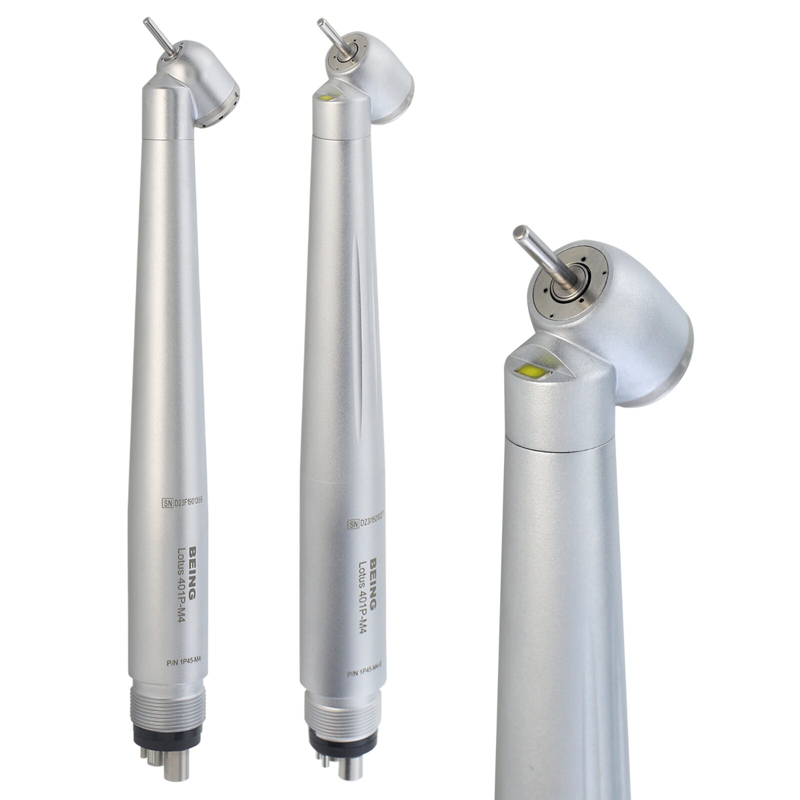BEING Dental Surgical High Speed Handpiece 45 Degree Reverse Air 4 Hole LED NSK