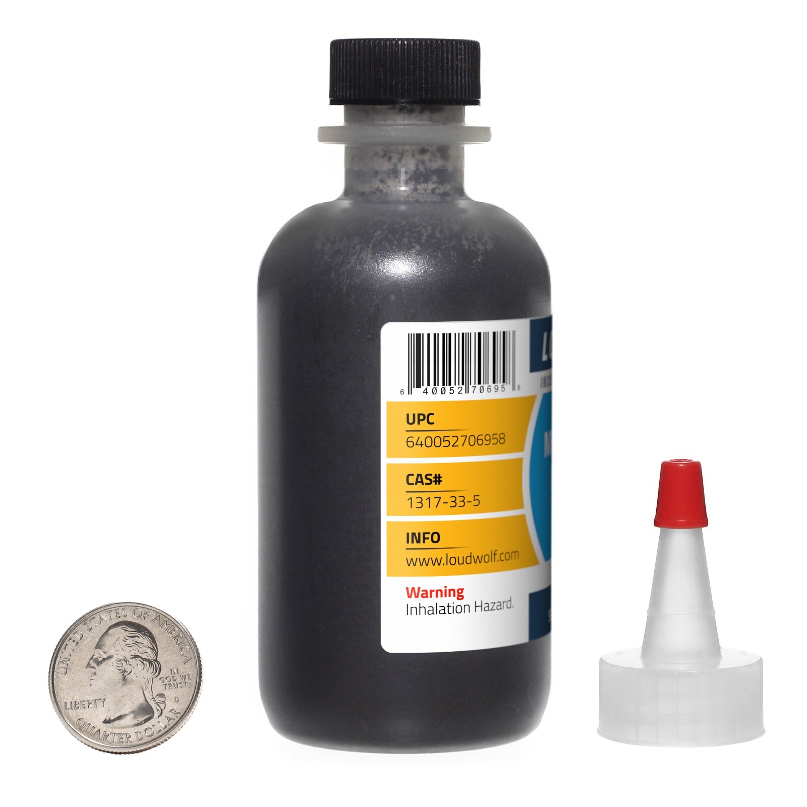 Molybdenum Disulfide / 2 Oz / 2 Bottles / 99% Reagent Grade / 1.5 Micron Powder