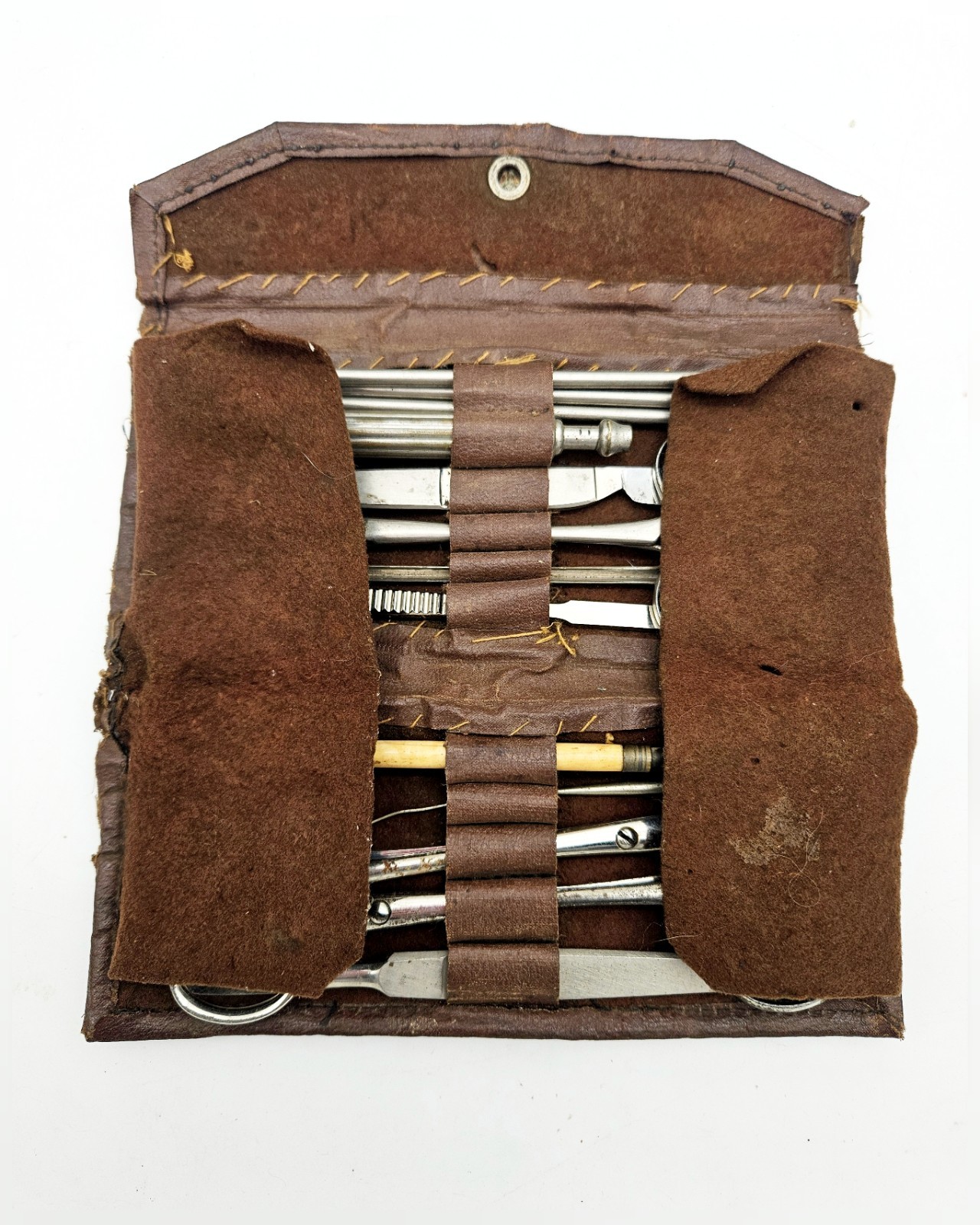 Antique Surgical Set Medical Scalpel Forceps Instrument Tool Case Bausch & Lomb