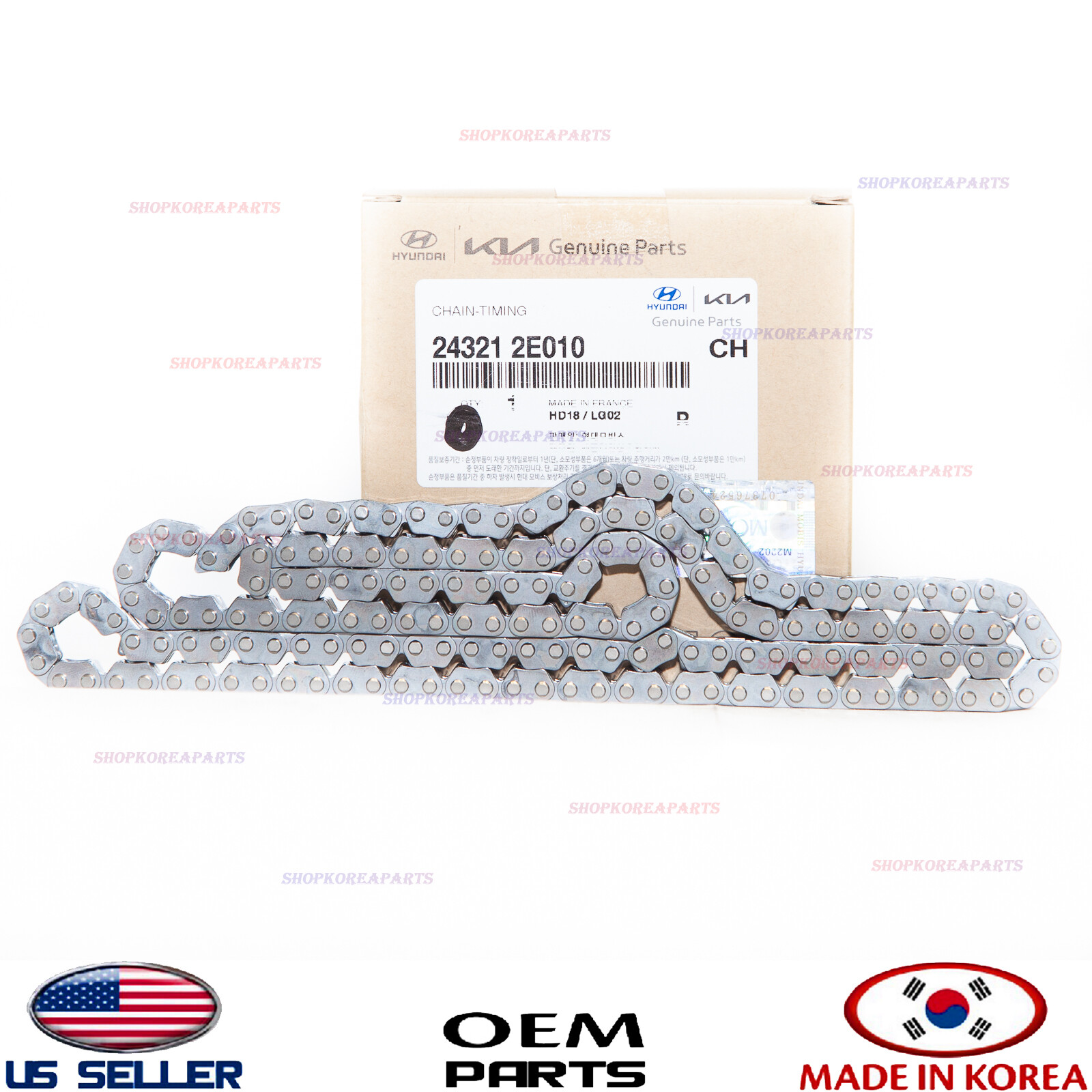 Genuine Engine Timing Chain Kit OEM HYUNDAI KIA 1.8L 2.0L *See Compatibility